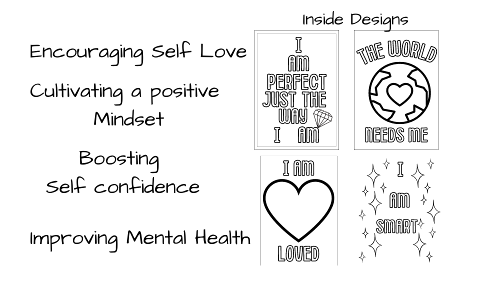 Bright and Beautiful Coloring Book of Positive Affirmations
