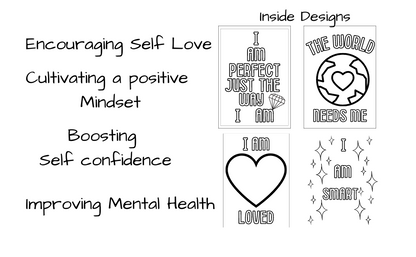 Bright and Beautiful Coloring Book of Positive Affirmations