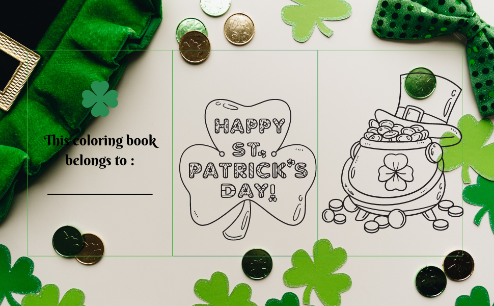St Patrick's Day Fun Coloring Book for Kids